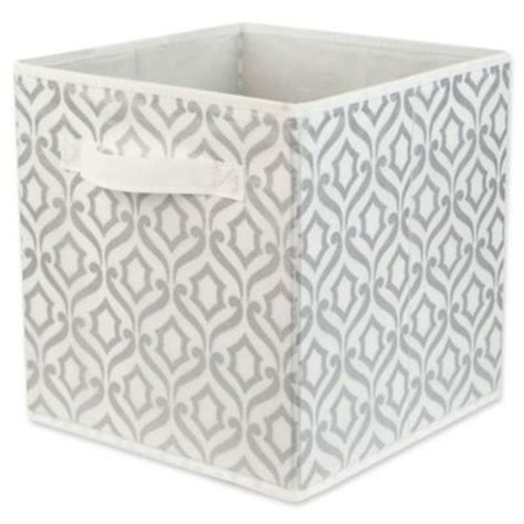 fabric storage bins silver metallic|wayfair silver containers.